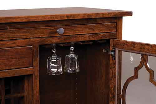 Amish Bellamy Wine Cabinet - Click Image to Close