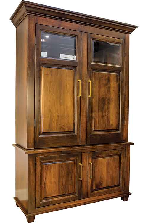 Amish Imperial Wine Cabinet - Click Image to Close