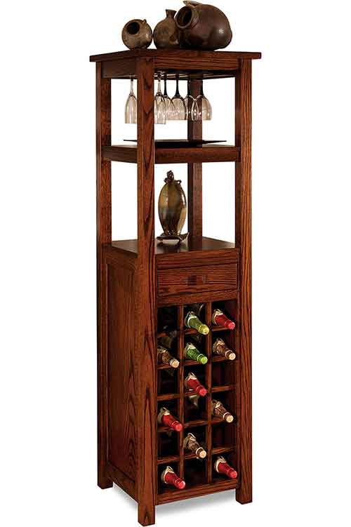Amish Madison Wine Cabinet - Click Image to Close