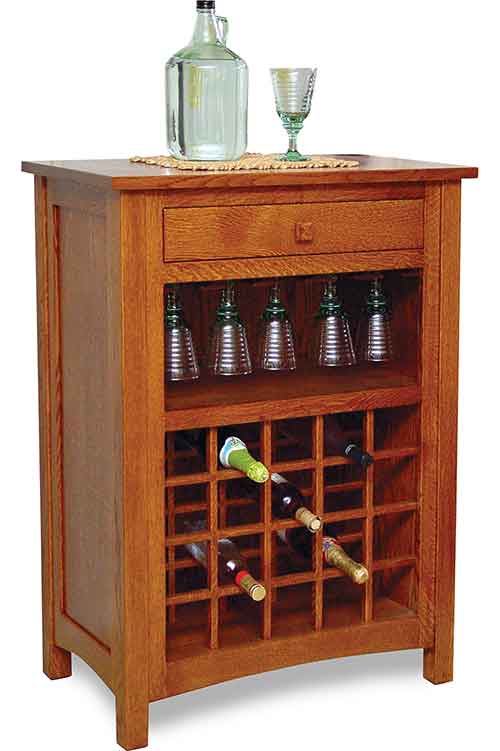 Amish Noble Wine Cabinet - Click Image to Close