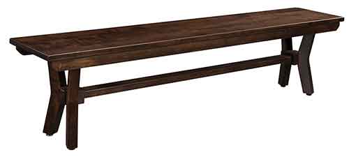 Amish Bradley Bench - Click Image to Close