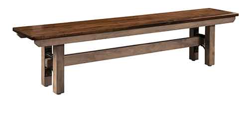 Amish Frontier Bench - Click Image to Close