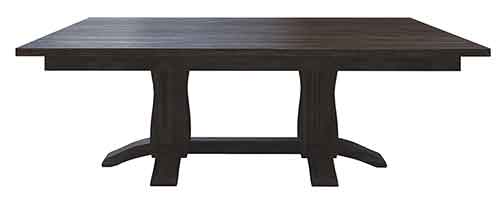 Amish Beveled Shaker Double Pedestal Table - Click Image to Close