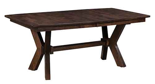 Amish Bradley Double Pedestal Table