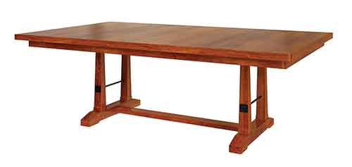 Amish Carla Elizabeth Double Pedestal Table