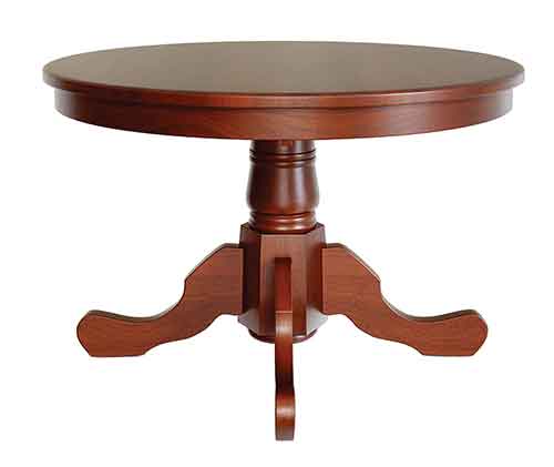 Amish Colonial Single Pedestal Table - Click Image to Close