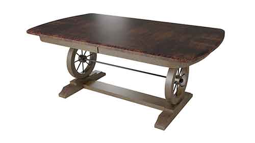 Amish Conestoga Double Pedestal Table