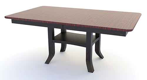 Amish Falcon Double Pedestal Table