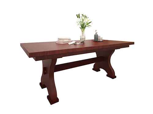 Amish Farmers Double Pedestal Table - Click Image to Close