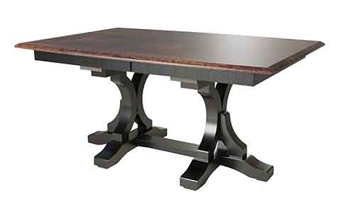 Amish Gatlin Double Pedestal Table - Click Image to Close