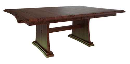 Amish Hampton Double Pedestal Table