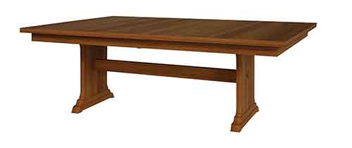 Amish Hoover Double Pedestal Table - Click Image to Close