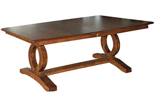 Amish Master Double Pedestal Table - Click Image to Close