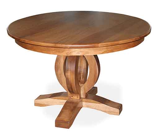 Amish Master Single Pedestal Table - Click Image to Close