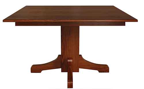 Amish Mission Single Pedestal Table - Click Image to Close
