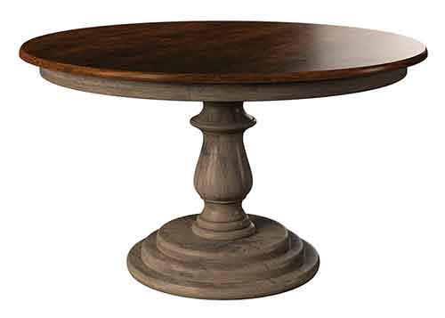 Amish Wilson Single Pedestal Table - Click Image to Close