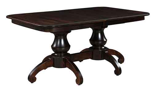 Amish Woodstock Double Pedestal Table - Click Image to Close