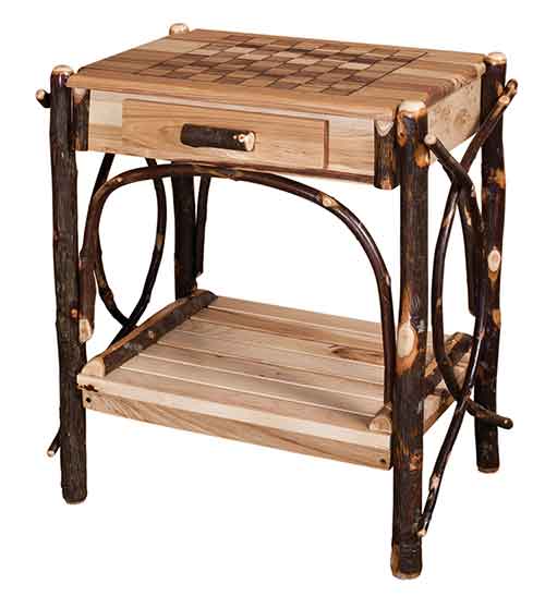 Checkerboard End Table - Click Image to Close