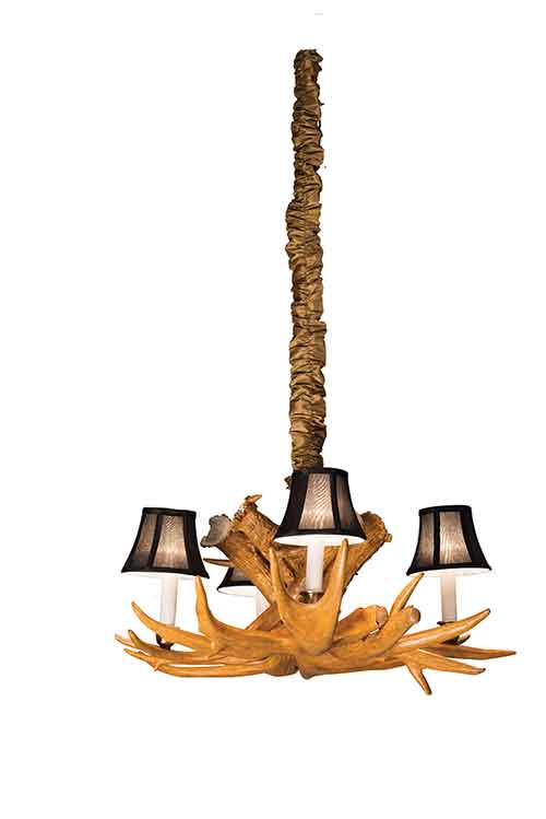 Small Antler Chandelier - Click Image to Close