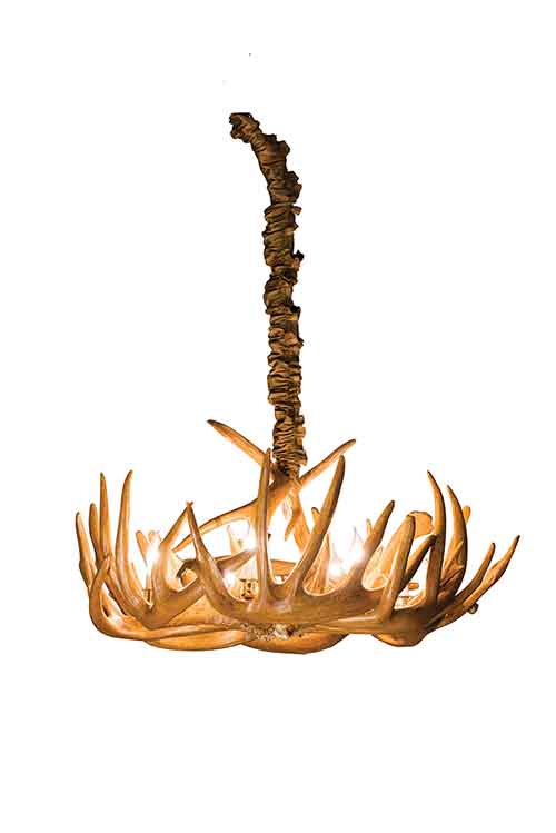 Single Tier Antler Chandelier - Click Image to Close