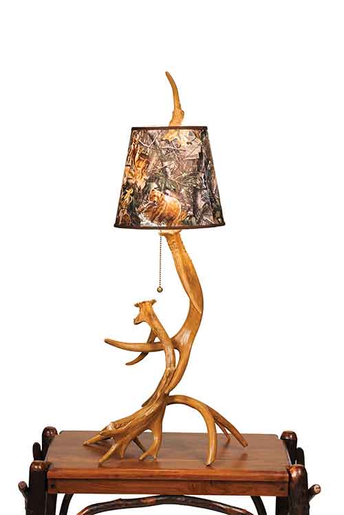 Table Antler Lamp - Click Image to Close