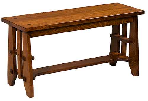 Amish Stick Mission Guest Bench - Click Image to Close