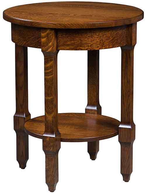 Amish Royal Crest Round Table - Click Image to Close