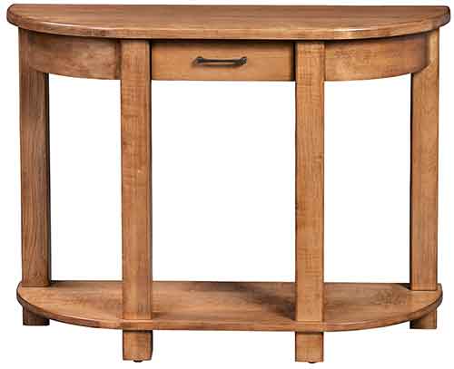 Amish Royal Mission Half Oval Table - Click Image to Close