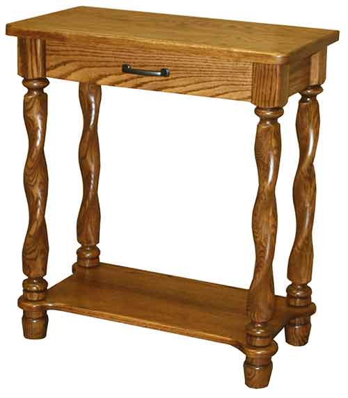 Amish Royal Twist Occasionals Console Table - Click Image to Close
