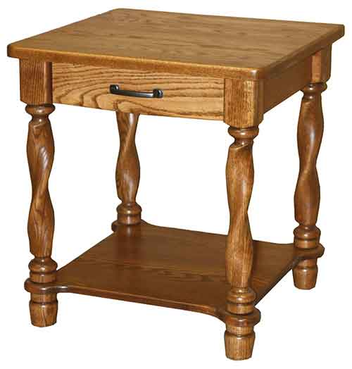 Amish Royal Twist Occasionals End Table - Click Image to Close