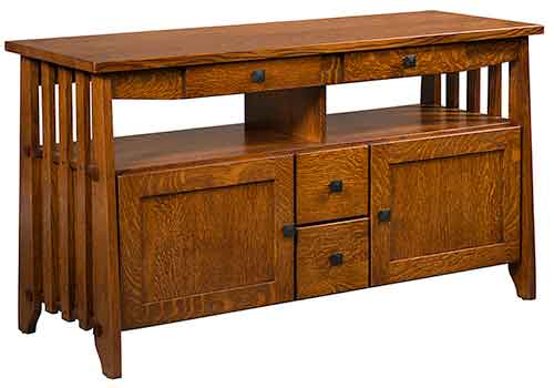 Amish Stick Mission TV Cabinet - Click Image to Close