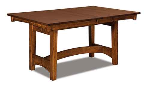 Amish Arts & Crafts Dining Table - Click Image to Close