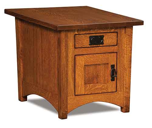 Amish Arts & Crafts Cabinet End Table - Click Image to Close