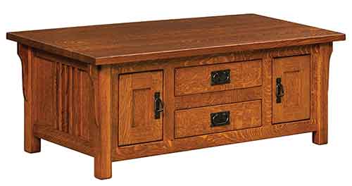 Amish Camden Cabinet Coffee Table - Click Image to Close