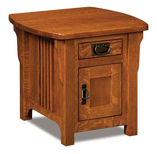 Amish Craftsman Mission Cabinet End Table - Click Image to Close