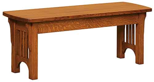 Amish Craftsman Mission Bench - Click Image to Close