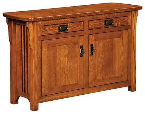 Amish Craftsman Mission Cabinet Sofa Table - Click Image to Close
