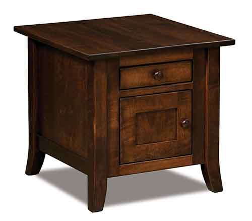 Amish Dresbach Cabinet End Table - Click Image to Close