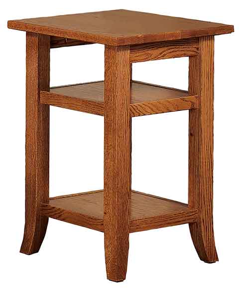 Amish Dresbach Lamp Table Open