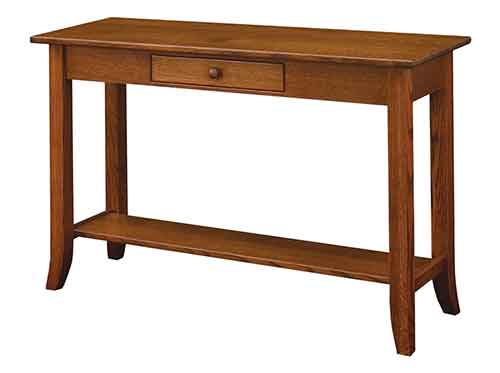 Amish Dresbach Sofa Table Open