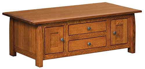 Amish Henderson Cabinet Coffee Table - Click Image to Close