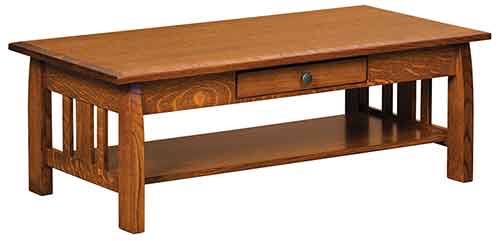 Amish Henderson Coffee Table Open