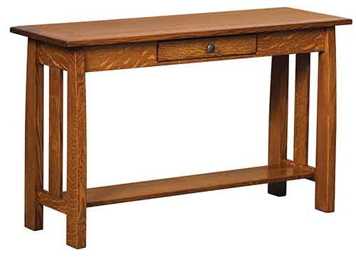 Amish Henderson Sofa Table Open - Click Image to Close