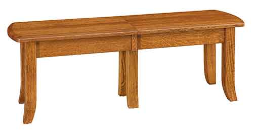 Amish Iva Extenda Bench with Leaf Box - Click Image to Close