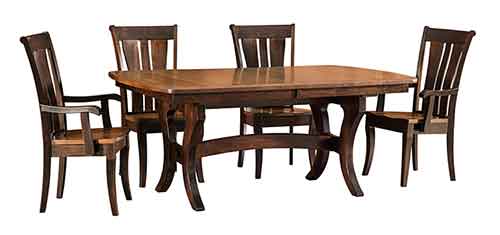 Amish Jessica Dining Table - Click Image to Close
