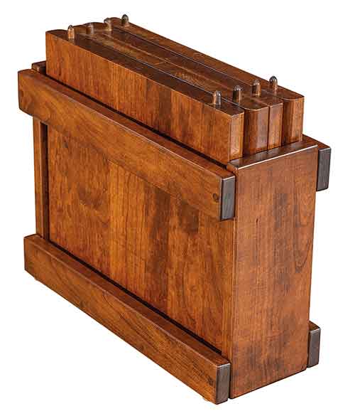 Amish Jessica Extenda Bench with 4 Leaf Box - Click Image to Close