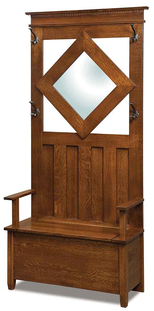 Amish Leslin Hall Seat - Click Image to Close