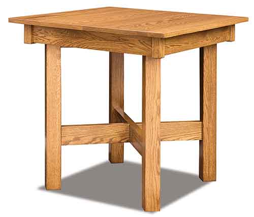 Amish Open Mission Pub Table - Click Image to Close