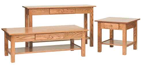 Amish Open Mission Sofa Table - Click Image to Close