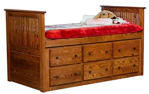 Amish Captain's Bed